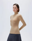 SUUKSESS Women Cashmere Turtleneck Long Sleeve Shirt Fitted Fall Basic Thermal Tops Fall Fashion-SUUKSESS-SUUKSESS