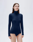 SUUKSESS Women Cashmere Turtleneck Long Sleeve Shirt Fitted Fall Basic Thermal Tops Fall Fashion-SUUKSESS-Navy-XS-SUUKSESS