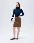 SUUKSESS Women Cashmere Turtleneck Long Sleeve Shirt Fitted Fall Basic Thermal Tops Fall Fashion-SUUKSESS-SUUKSESS