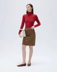 SUUKSESS Women Cashmere Turtleneck Long Sleeve Shirt Fitted Fall Basic Thermal Tops Fall Fashion-SUUKSESS-SUUKSESS