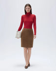 SUUKSESS Women Cashmere Turtleneck Long Sleeve Shirt Fitted Fall Basic Thermal Tops Fall Fashion-SUUKSESS-SUUKSESS