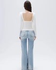 SUUKSESS Women Backless Going Out Tops Padded Modal Basic Long Sleeve Shirts-SUUKSESS-SUUKSESS