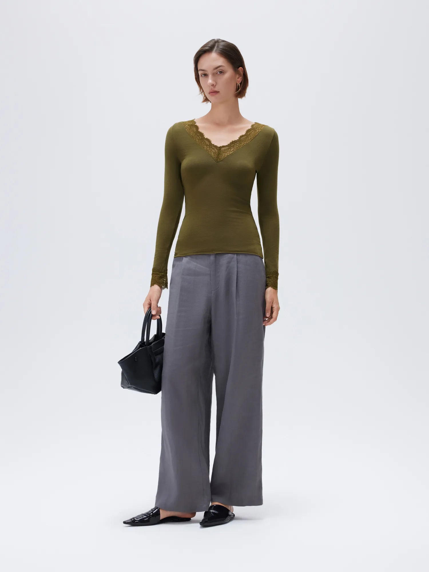 Cloud Cashmere Lace Shirt - Long Sleeve-Clothing-SUUKSESS-SUUKSESS
