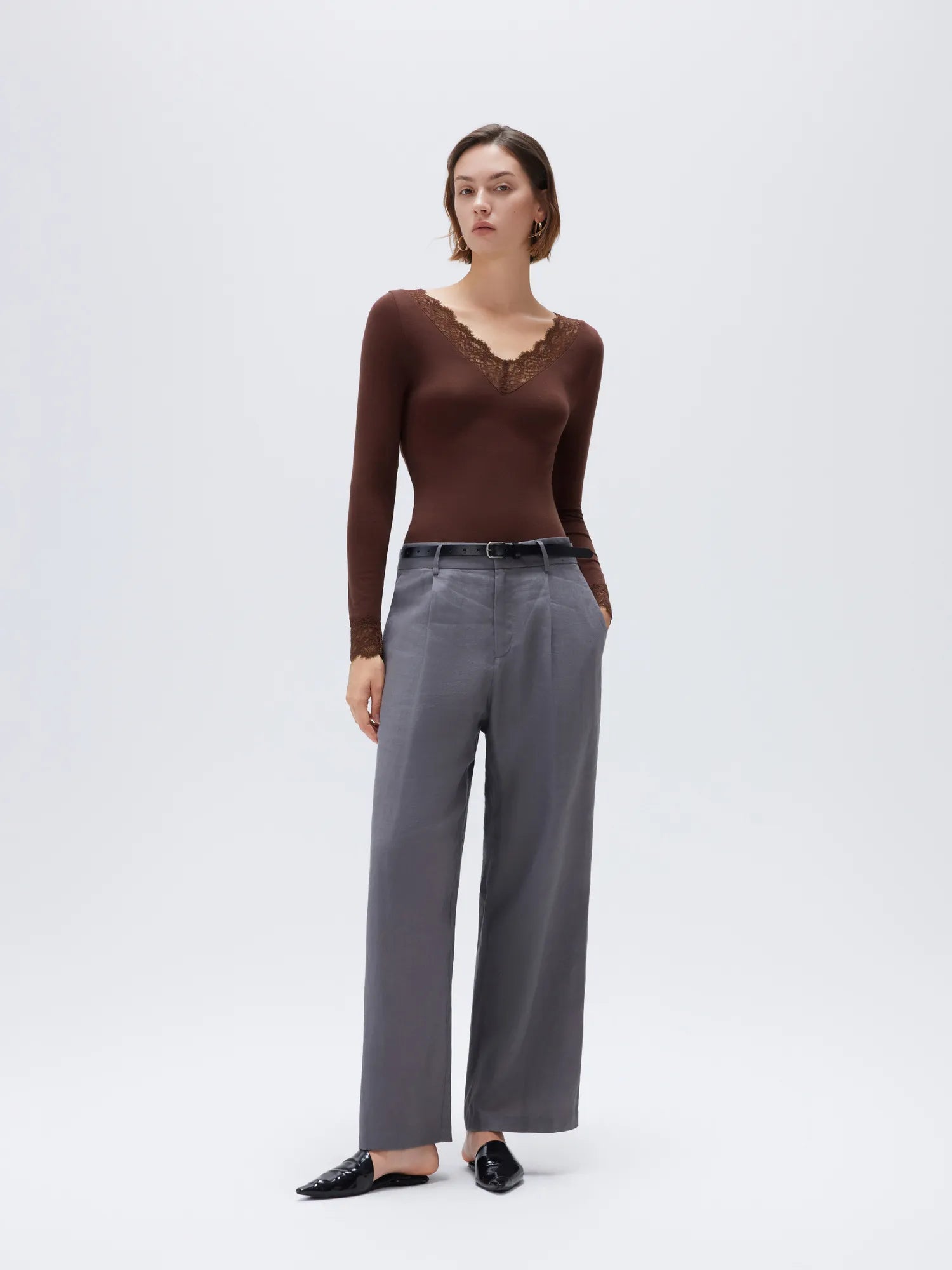 Cloud Cashmere Lace Shirt - Long Sleeve-Clothing-SUUKSESS-SUUKSESS