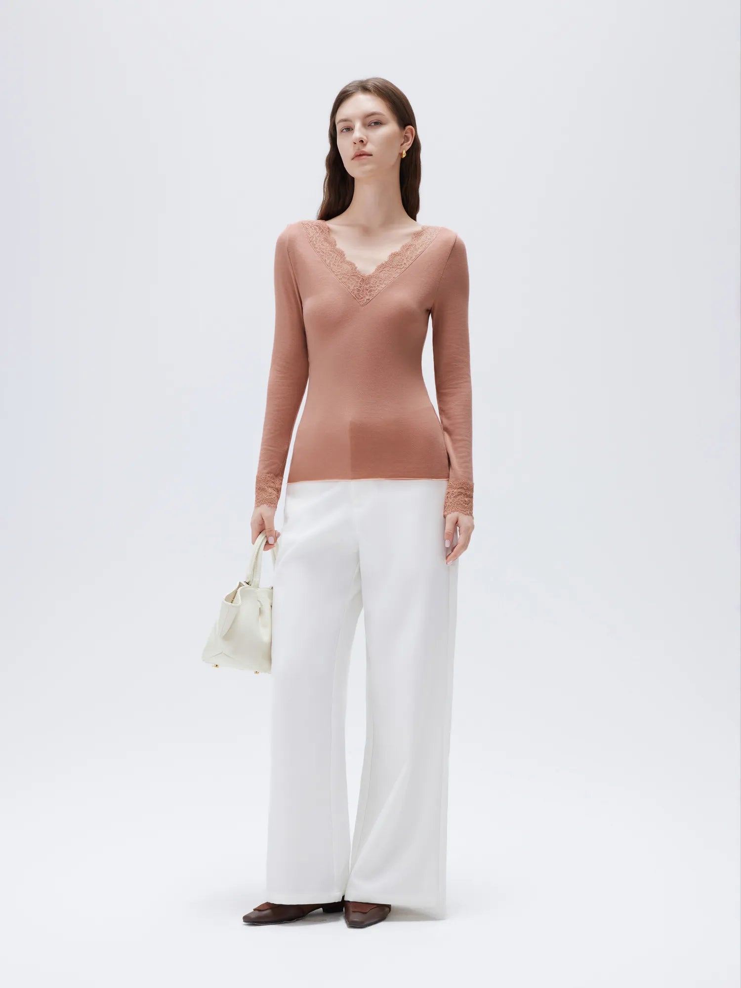 Cloud Cashmere Lace Shirt - Long Sleeve-Clothing-SUUKSESS-SUUKSESS