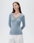 Cloud Cashmere Lace Shirt - Long Sleeve-Clothing-SUUKSESS-SUUKSESS