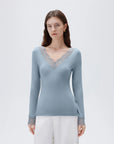 Cloud Cashmere Lace Shirt - Long Sleeve-Clothing-SUUKSESS-SUUKSESS