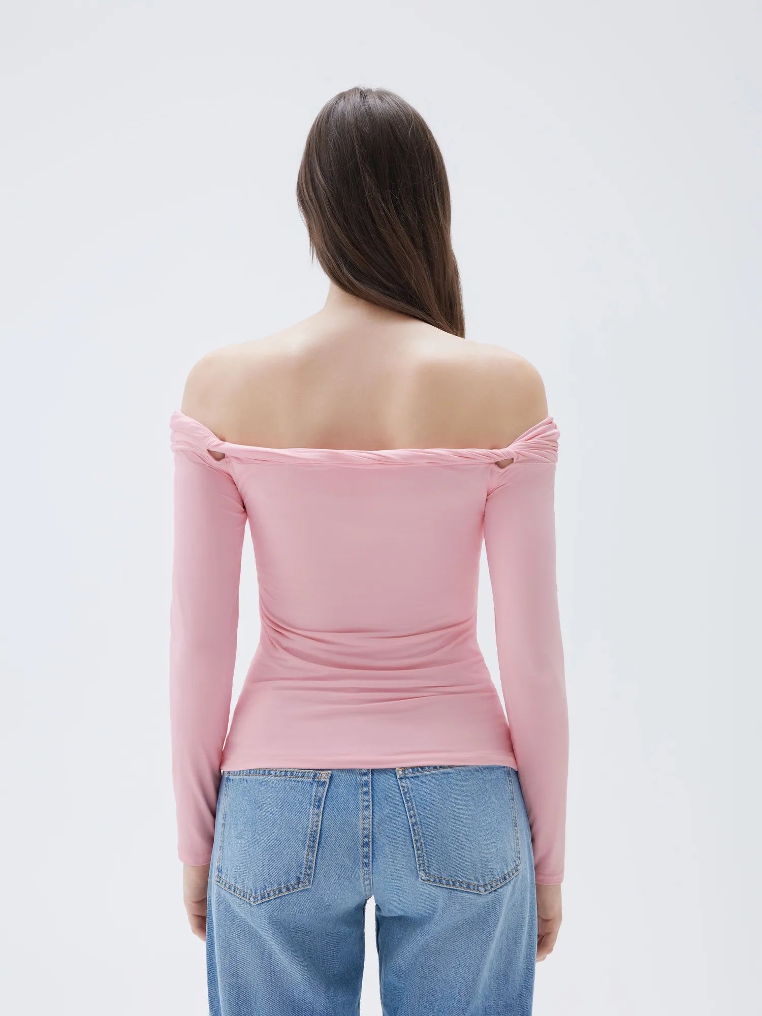 SUUKSESS Women Off The Shoulder Tops with Built in Bra Double Lined Going Out Fitted Basic Fall Shirts-SUUKSESS-SUUKSESS