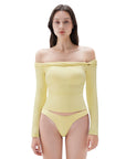SUUKSESS Women Off The Shoulder Tops with Built in Bra Double Lined Going Out Fitted Basic Fall Shirts-SUUKSESS-SUUKSESS