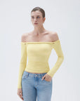 SUUKSESS Women Off The Shoulder Tops with Built in Bra Double Lined Going Out Fitted Basic Fall Shirts-SUUKSESS-SUUKSESS