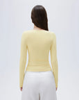 SUUKSESS Women Sexy V Neck Long Sleeve Shirts Double Lined Wrap Going Out Tops-SUUKSESS-SUUKSESS