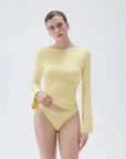 SUUKSESS Women Crew Neck Bell Sleeve Tops Double Lined Going Out Fitted Basic T Shirts-SUUKSESS-SUUKSESS