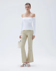 SUUKSESS Women Off The Shoulder Tops with Built in Bra Double Lined Going Out Fitted Basic Fall Shirts-SUUKSESS-SUUKSESS