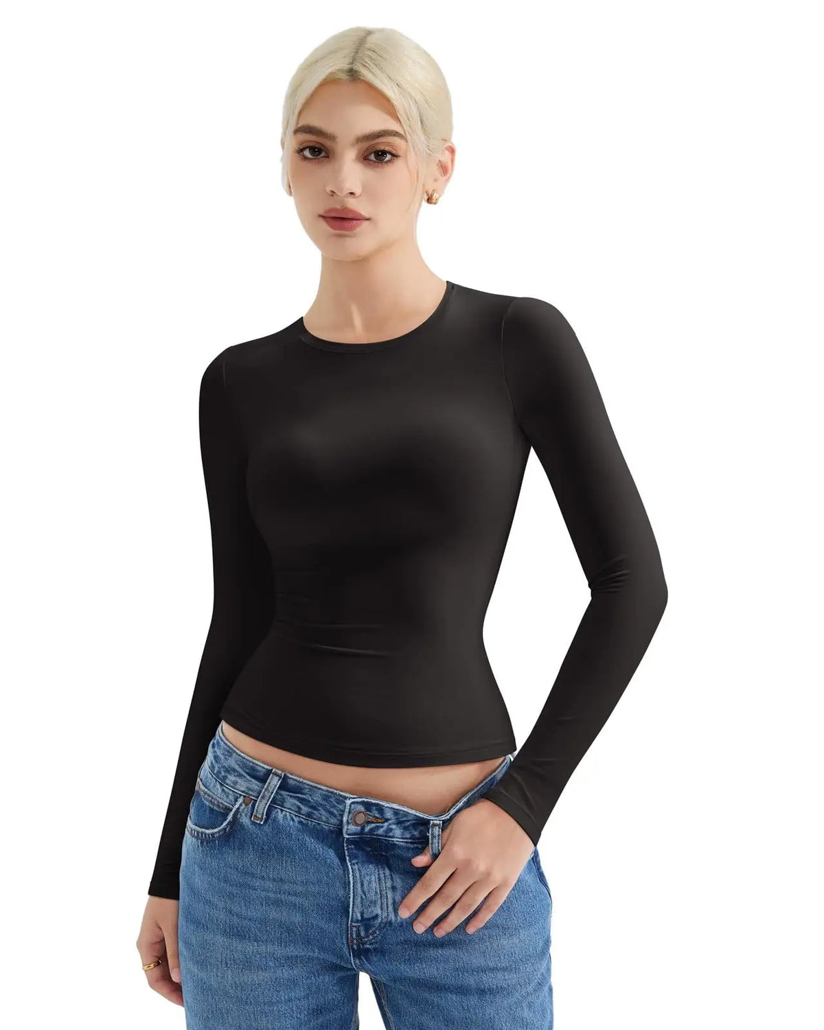 Buttery Soft Crew Neck Shirt - Long Sleeve