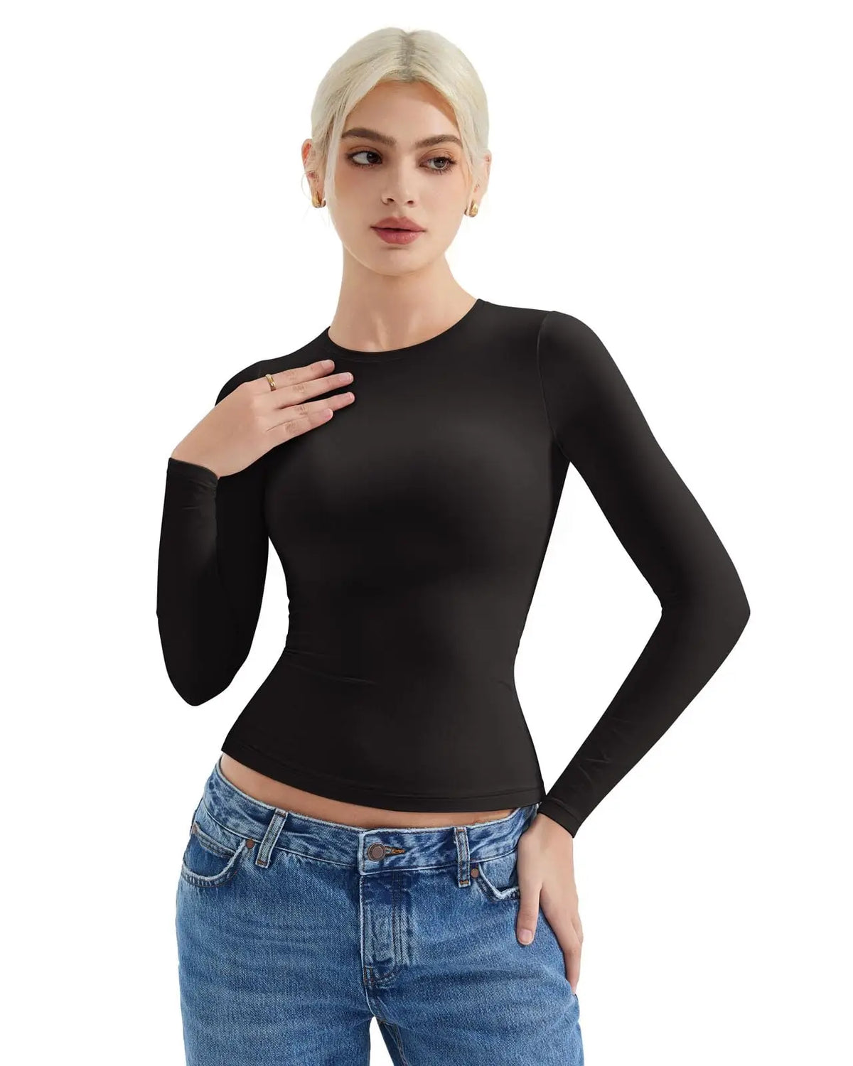 Buttery Soft Crew Neck Shirt - Long Sleeve