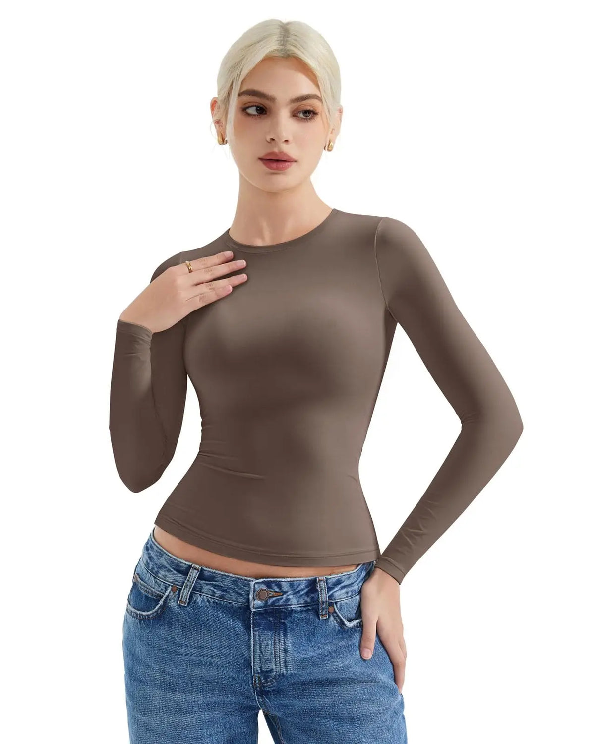 Buttery Soft Crew Neck Shirt - Long Sleeve