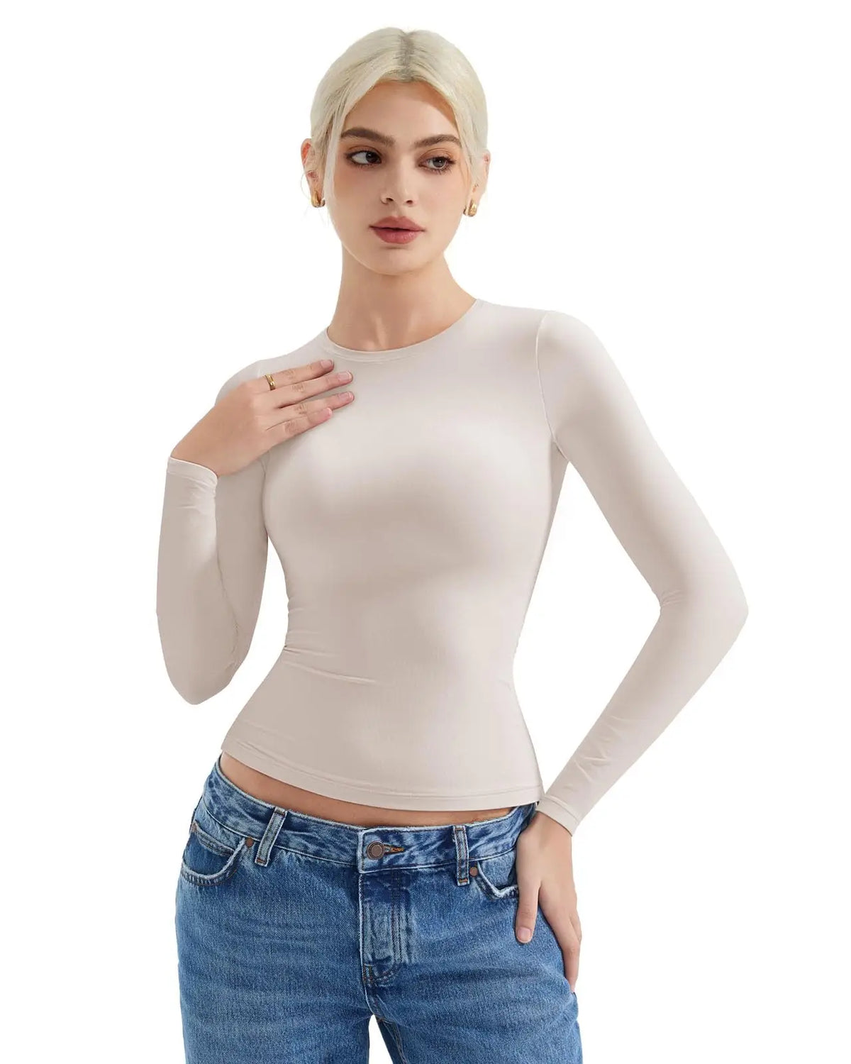 Buttery Soft Crew Neck Shirt - Long Sleeve