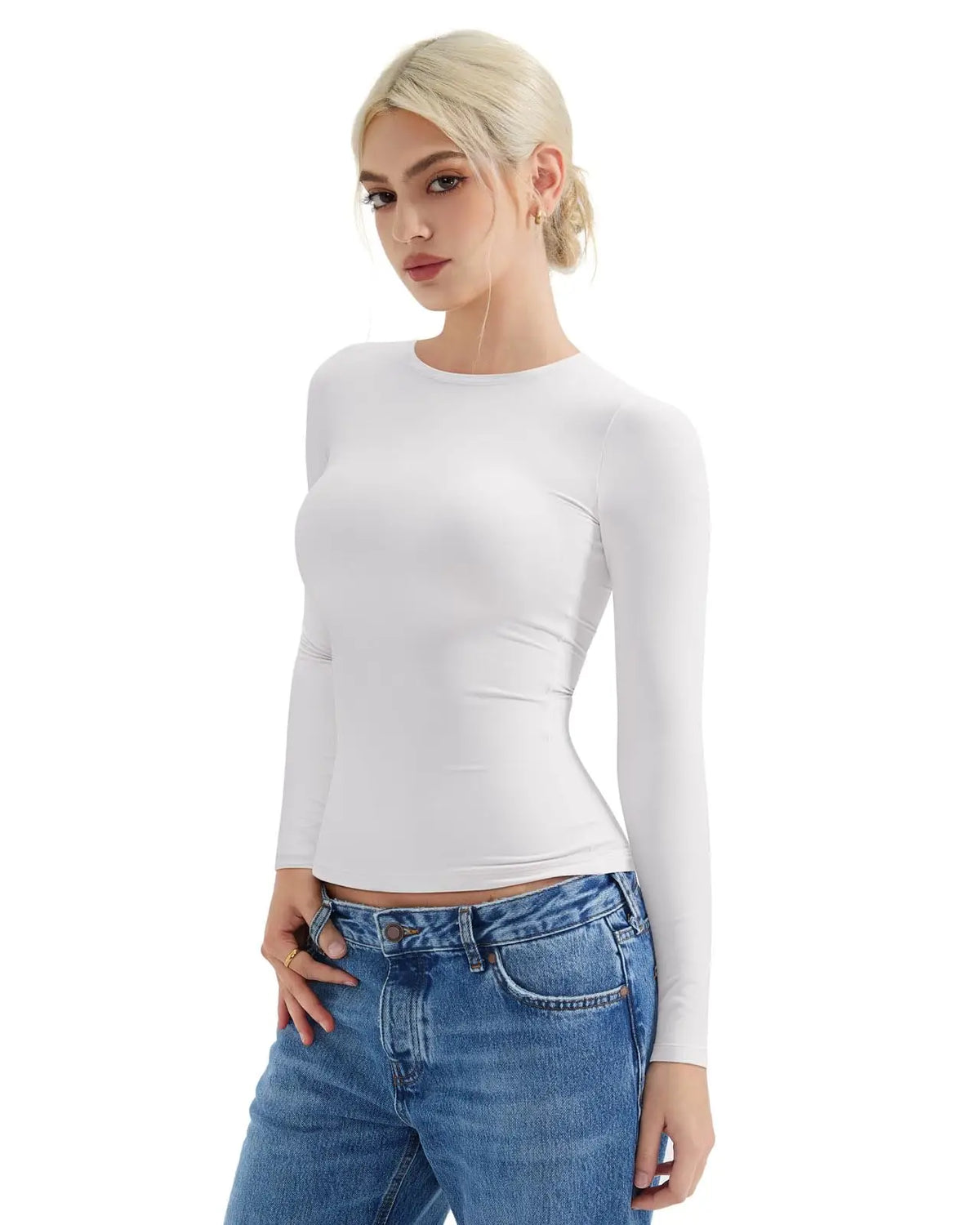 Buttery Soft Crew Neck Shirt - Long Sleeve