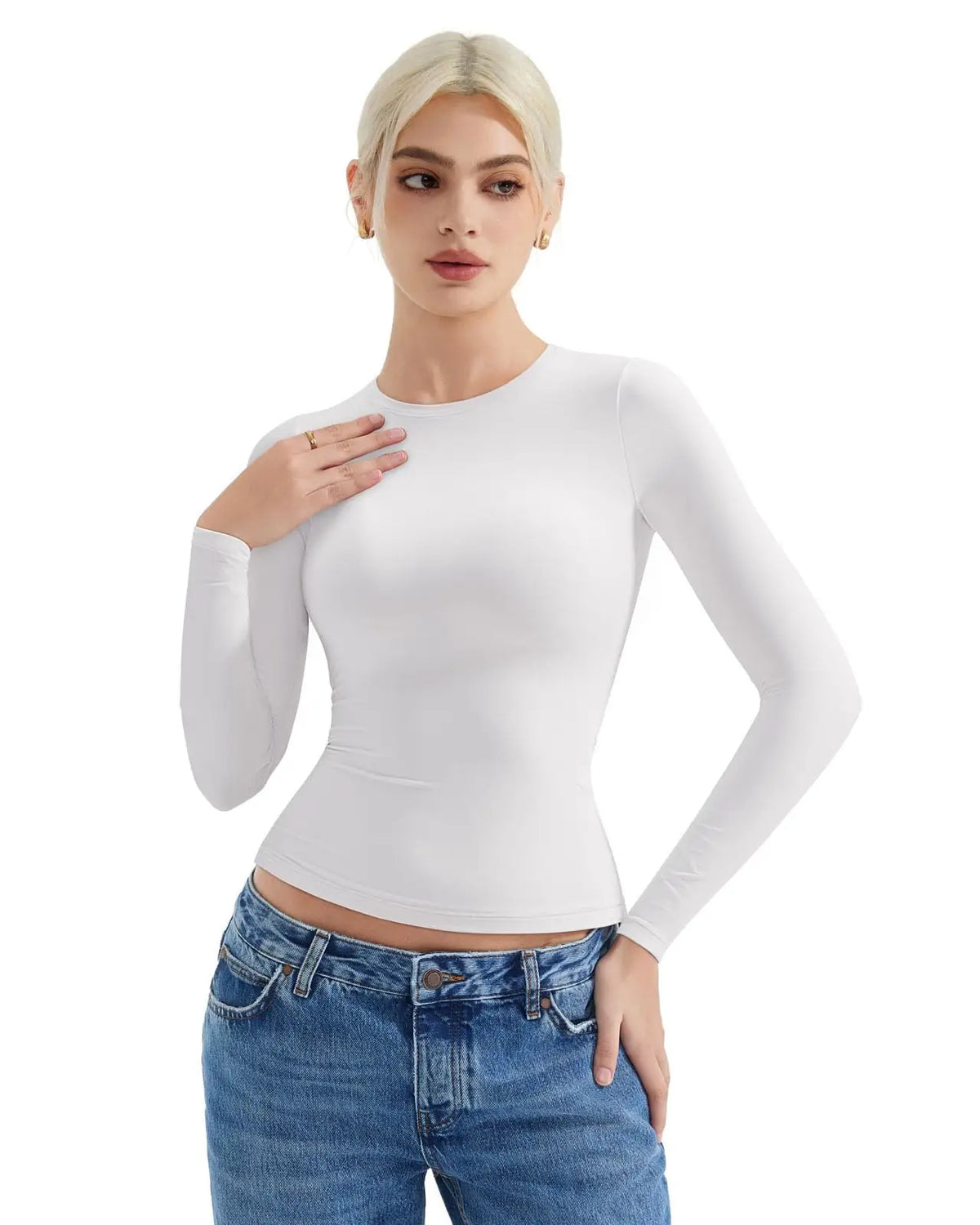 Buttery Soft Crew Neck Shirt - Long Sleeve