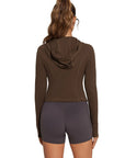 Golden Zip Up Athletic Tops Workout Jackets-SUUKSESS-SUUKSESS