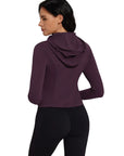 Golden Zip Up Athletic Tops Workout Jackets-SUUKSESS-SUUKSESS