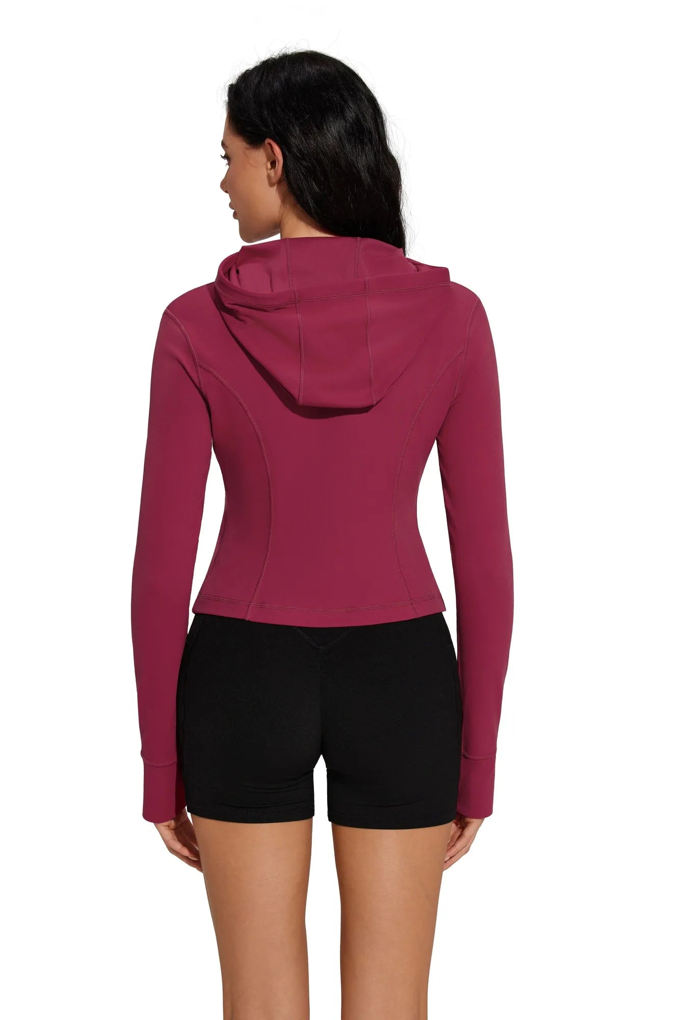 Golden Zip Up Athletic Tops Workout Jackets-SUUKSESS-SUUKSESS
