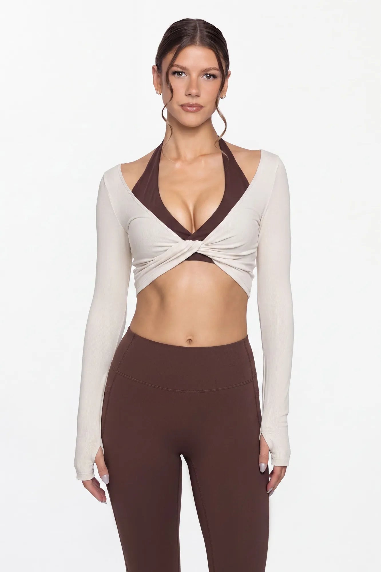 Bolero Shrug Pilates Wrap Tops - Long Sleeve