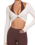 Bolero Shrug Pilates Wrap Tops - Long Sleeve