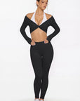 Bolero Shrug Pilates Wrap Tops - Long Sleeve