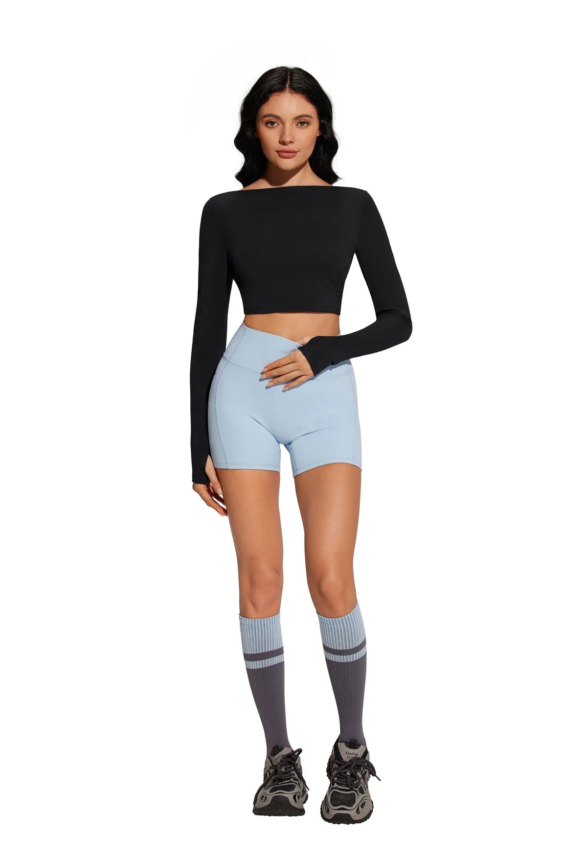 Bolero Shrug Pilates Wrap Tops - Long Sleeve