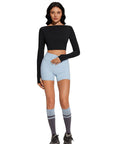 Bolero Shrug Pilates Wrap Tops - Long Sleeve