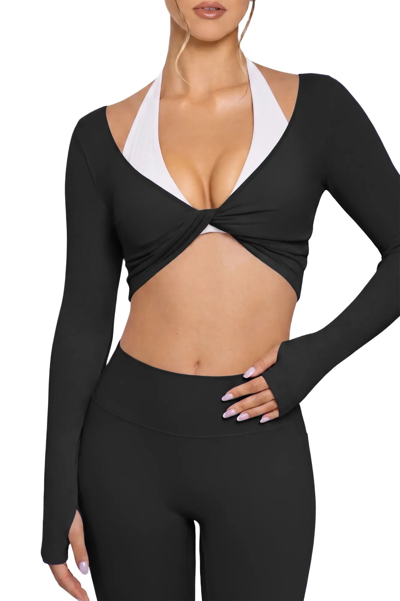 Bolero Shrug Pilates Wrap Tops - Long Sleeve