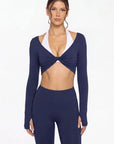 Bolero Shrug Pilates Wrap Tops - Long Sleeve