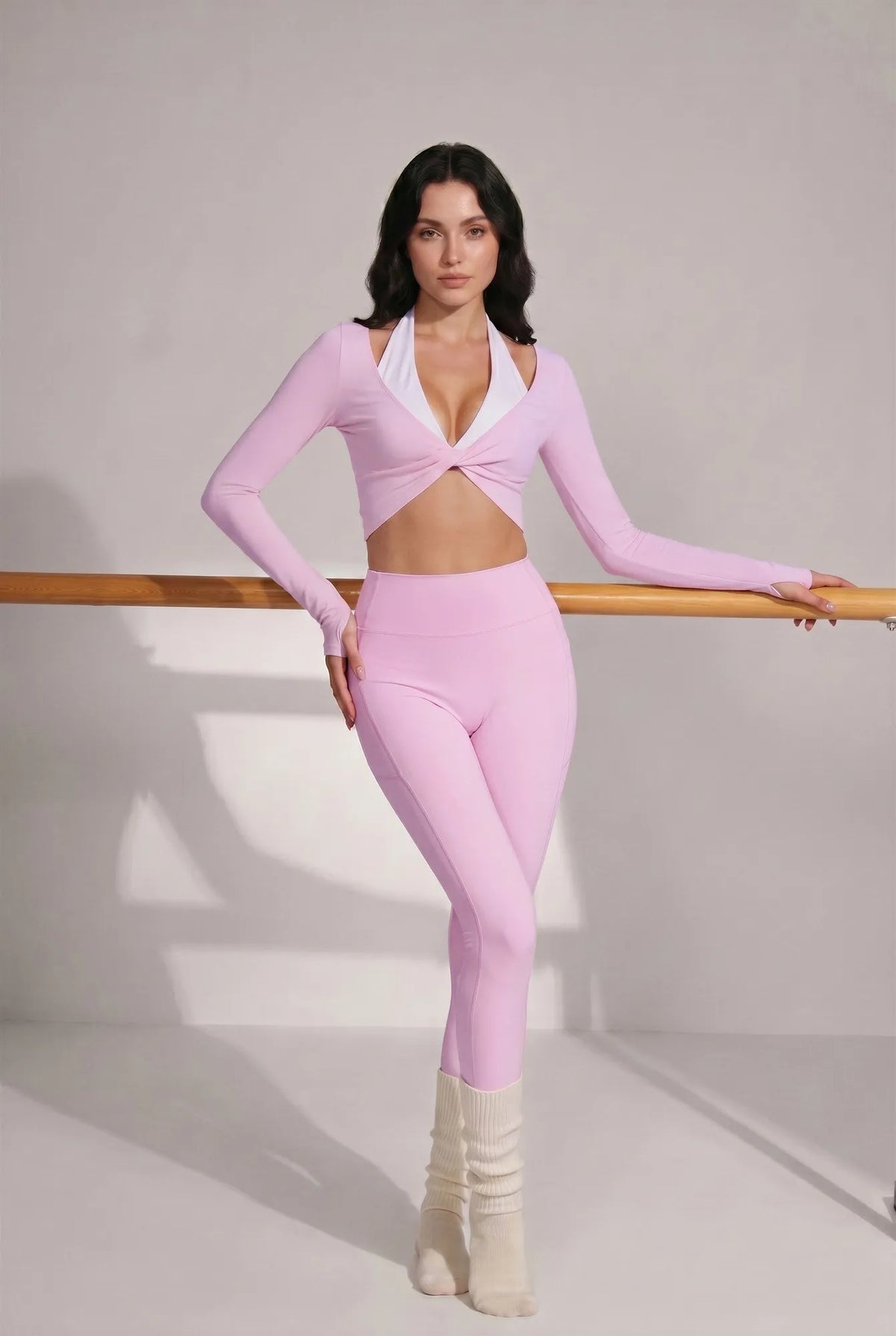 Bolero Shrug Pilates Wrap Tops - Long Sleeve