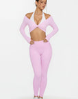 Bolero Shrug Pilates Wrap Tops - Long Sleeve