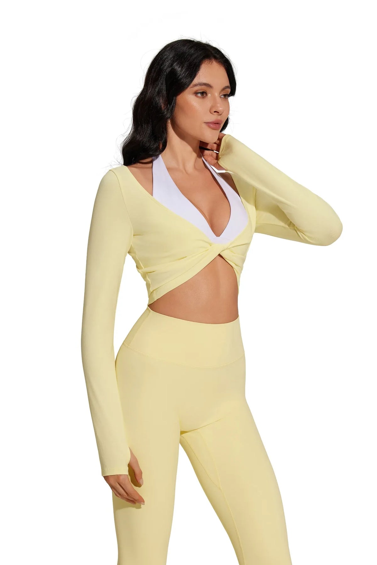 Bolero Shrug Pilates Wrap Tops - Long Sleeve