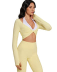 Bolero Shrug Pilates Wrap Tops - Long Sleeve