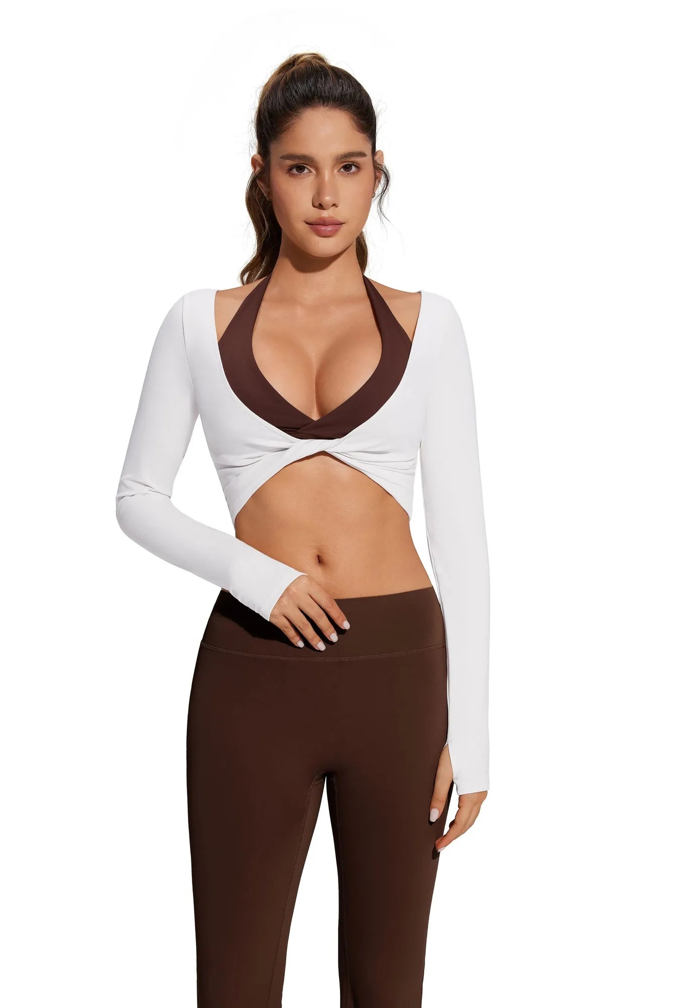Bolero Shrug Pilates Wrap Tops - Long Sleeve
