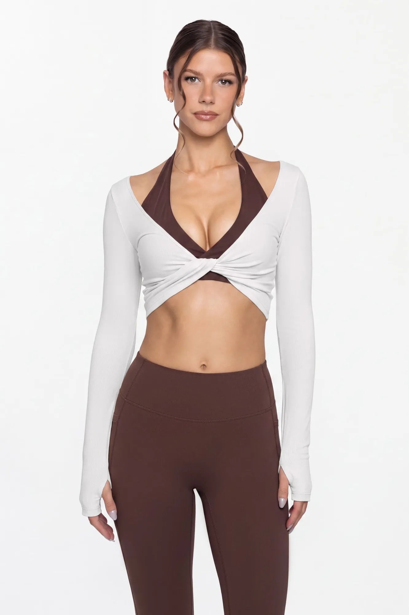 Bolero Shrug Pilates Wrap Tops - Long Sleeve