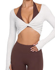 Bolero Shrug Pilates Wrap Tops - Long Sleeve
