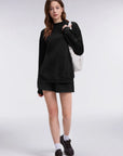 Mock Neck Oversized Sweatshirts-SUUKSESS-SUUKSESS