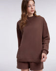 Mock Neck Oversized Sweatshirts-SUUKSESS-SUUKSESS