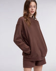 Mock Neck Oversized Sweatshirts-SUUKSESS-SUUKSESS