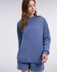 Mock Neck Oversized Sweatshirts-SUUKSESS-SUUKSESS