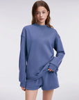 Mock Neck Oversized Sweatshirts-SUUKSESS-SUUKSESS