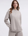 Mock Neck Oversized Sweatshirts-SUUKSESS-SUUKSESS