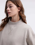 Mock Neck Oversized Sweatshirts-SUUKSESS-SUUKSESS