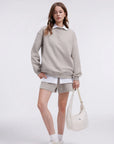 Mock Neck Oversized Sweatshirts-SUUKSESS-SUUKSESS