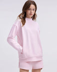 Mock Neck Oversized Sweatshirts-SUUKSESS-SUUKSESS