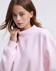 Mock Neck Oversized Sweatshirts-SUUKSESS-SUUKSESS